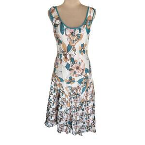 Vintage Y2K Majick Flapper Midi Dress Sleeveless Art Deco 20's Look Mermaid